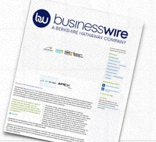 Business Wire press clipping announcing the acquisition of the window company